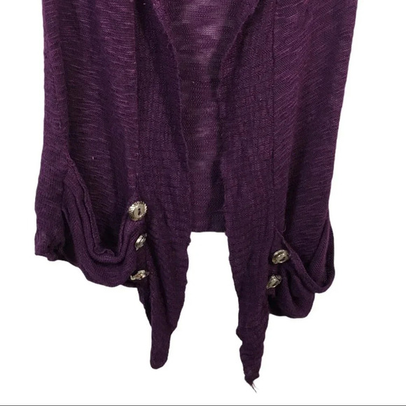 WS784 Rue21 Trendy Cardigan Rayon Blouse Top S - Picture 4 of 4